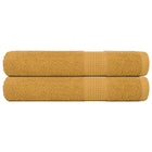 Saunahanddoeken 2 st 80x200 cm goud
