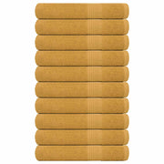 Saunahanddoeken 10 st 80x200 cm goud