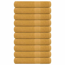 Saunahanddoeken 10 st 80x200cm 360 g/m² 100% katoen goudkleurig