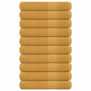 Handdoeken 10 st 100x200 cm goud
