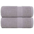 Washandjes 2 st 30x30 cm grijs katoen