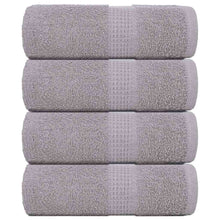 Zeepdoekjes 4 st 30x30 cm 360 g/m² 100% katoen grijs