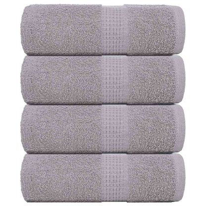 Zeepdoekjes 4 st 30x30 cm 360 g/m² 100% katoen grijs