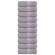 Washandjes 10 st 30x30 cm grijs
