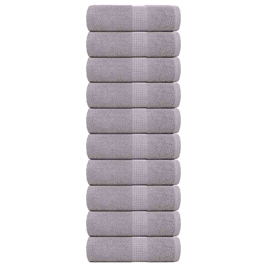 Zeepdoekjes 10 st 30x30 cm 360 g/m² 100% katoen grijs