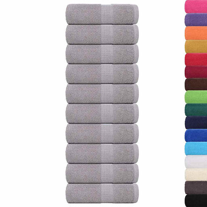 Zeepdoekjes 10 st 30x30 cm 360 g/m² 100% katoen grijs