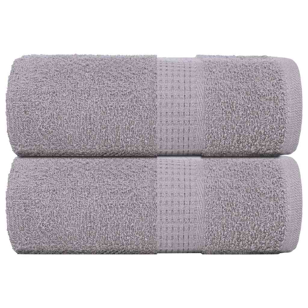 Gastendoekjes 2 st 30x50 cm 360 g/m² 100% katoen grijs