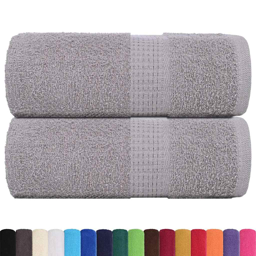 Gastendoekjes 2 st 30x50 cm 360 g/m² 100% katoen grijs