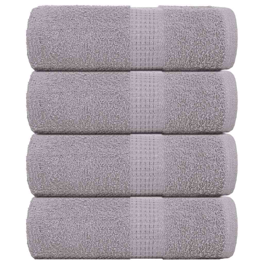 Gastendoekjes 4 st 30x50 cm 360 g/m² 100% katoen grijs