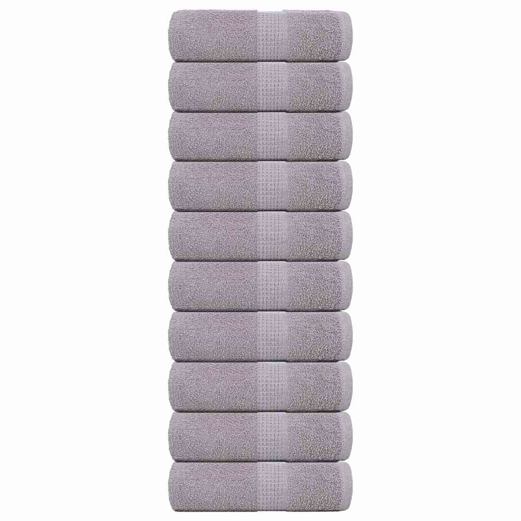Gastendoekjes 10 st 30x50 cm 360 g/m² 100% katoen grijs