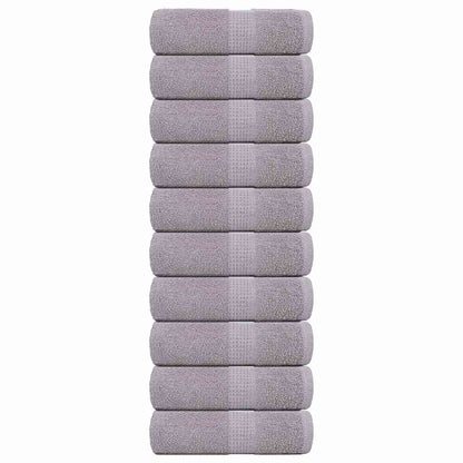 Gastendoekjes 10 st 30x50 cm 360 g/m² 100% katoen grijs