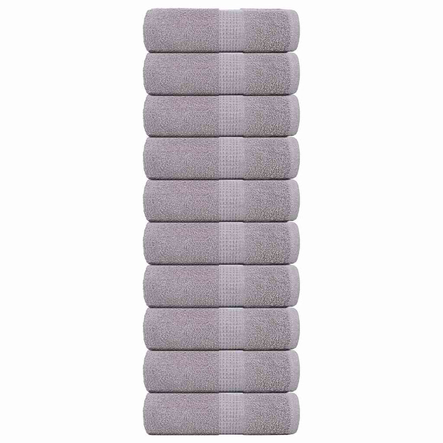 Gastendoekjes 10 st 30x50 cm 360 g/m² 100% katoen grijs