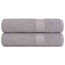 Handdoeken 2 st 50x100 cm 360 g/m² 100% katoen grijs