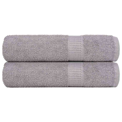 Handdoeken 2 st 50x100 cm 360 g/m² 100% katoen grijs