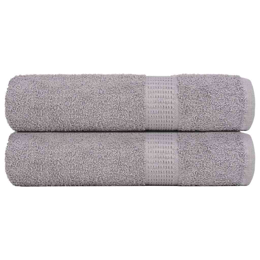 Handdoeken 2 st 50x100 cm 360 g/m² 100% katoen grijs