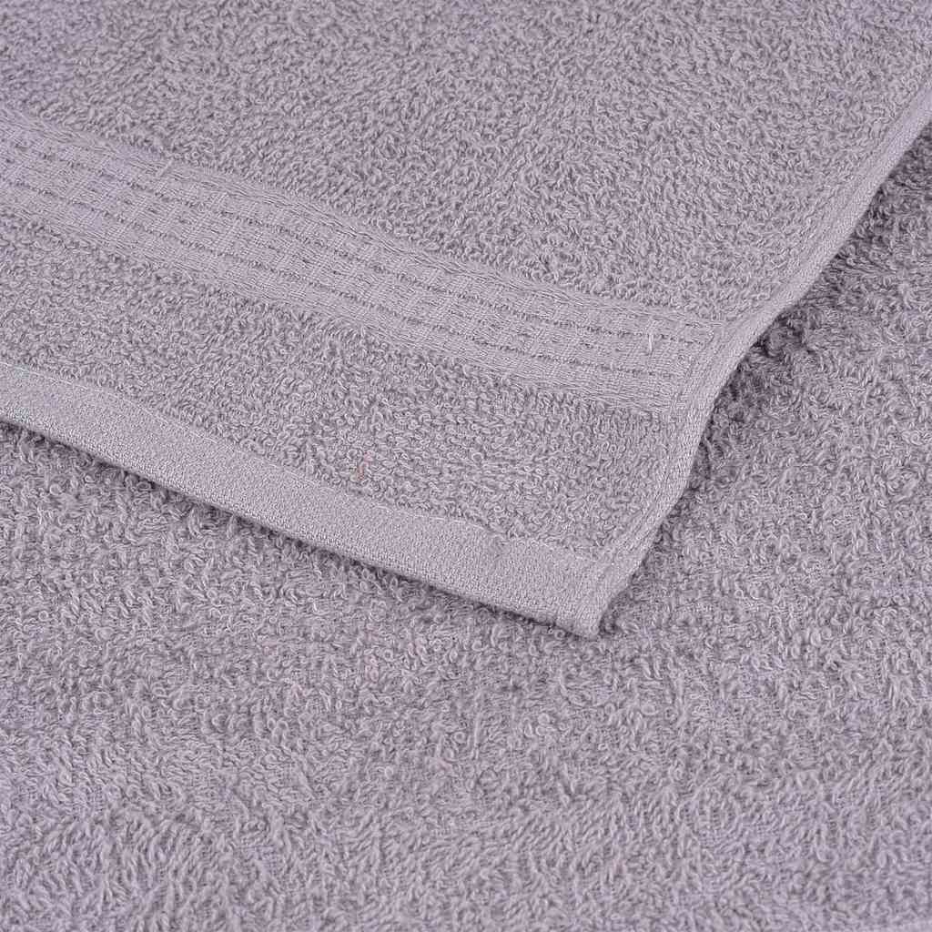 Douchehanddoeken 4 st 70x140 cm 360 g/m² 100% katoen grijs