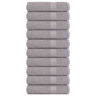 Douchehanddoeken FROGN 10 st 70x140 cm grijs