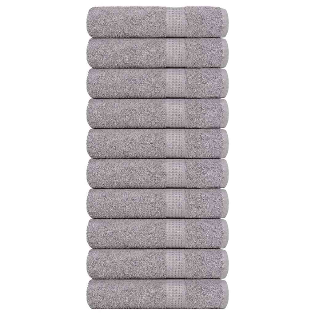 Douchehanddoeken FROGN 10 st 70x140 cm 360 g/m² grijs