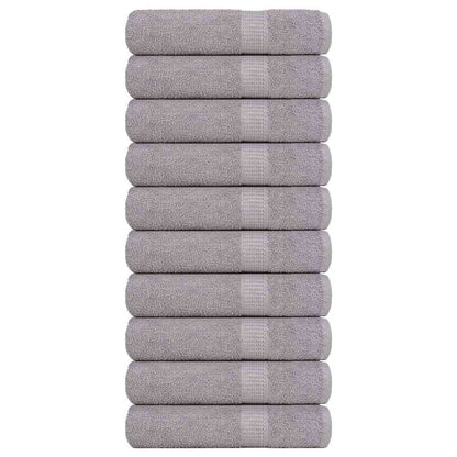 Douchehanddoeken FROGN 10 st 70x140 cm 360 g/m² grijs