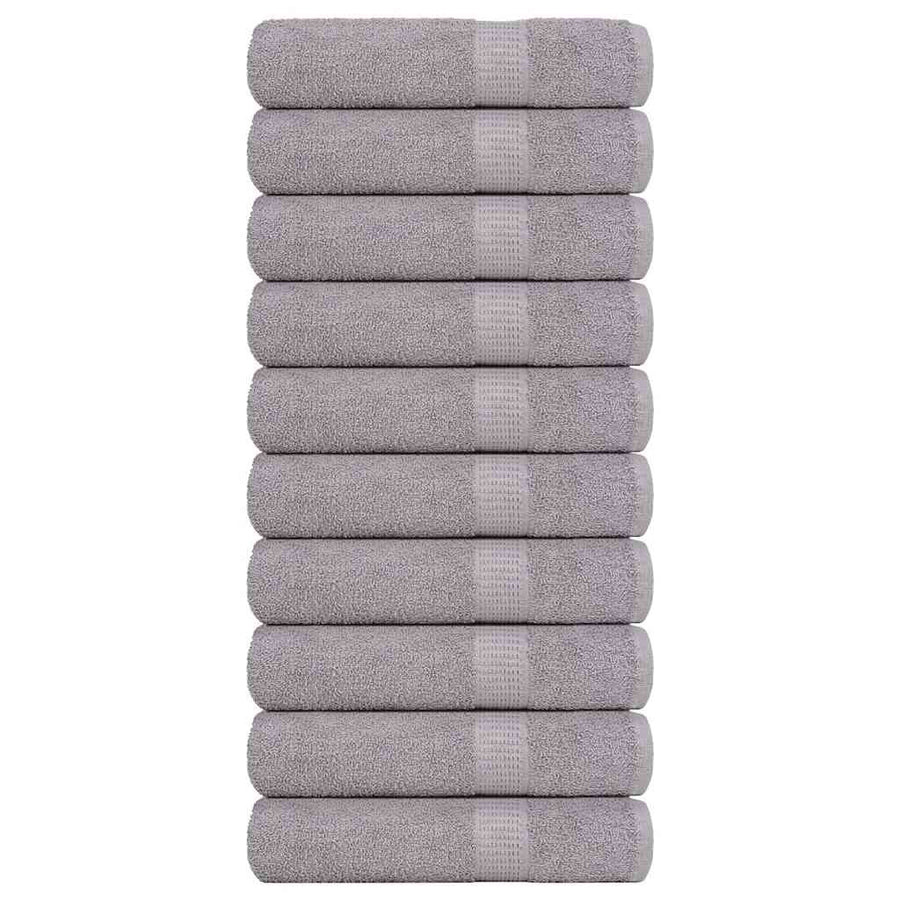 Douchehanddoeken FROGN 10 st 70x140 cm 360 g/m² grijs