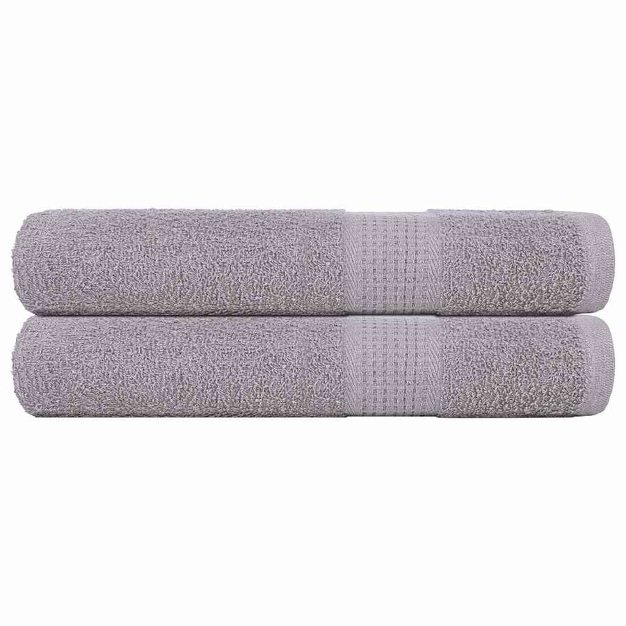 Saunahanddoeken 2 st 80x200 cm 360 g/m² 100% katoen grijs