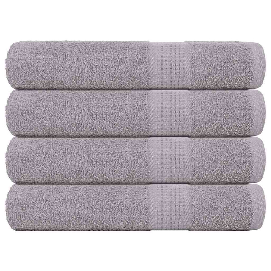Saunahanddoeken 4 st 80x200 cm 360 g/m² 100% katoen grijs