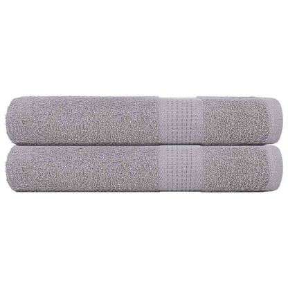 Handdoeken 2 st 100x200 cm 360 g/m² 100% katoen grijs