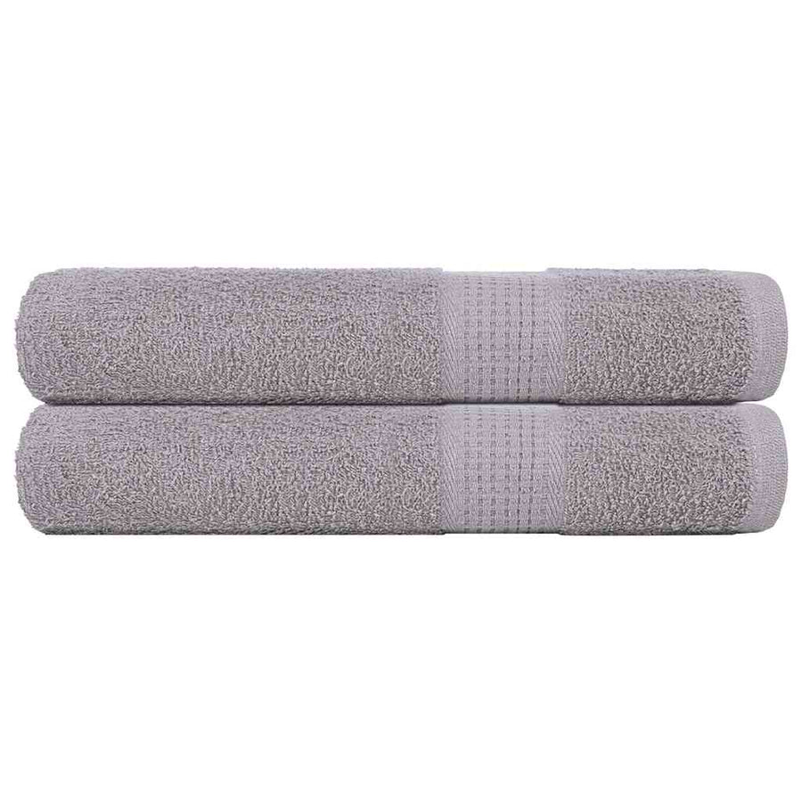 Handdoeken 2 st 100x200 cm 360 g/m² 100% katoen grijs