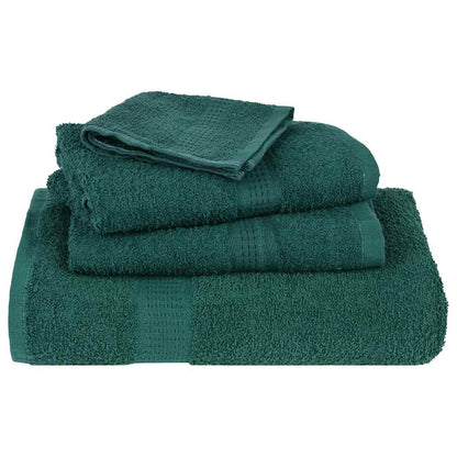 Douchehanddoeken 2 st 70x140 cm 360 g/m² 100% katoen groen