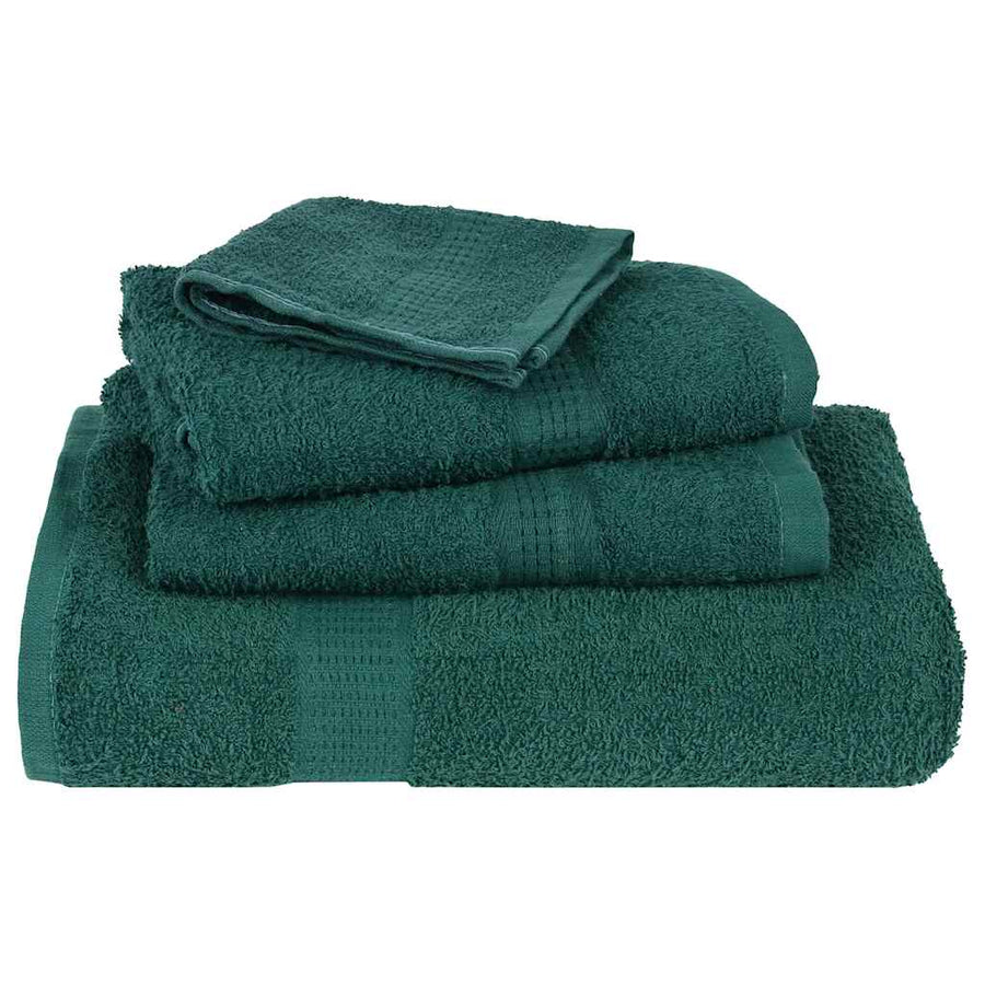 Douchehanddoeken 2 st 70x140 cm 360 g/m² 100% katoen groen