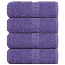 Zeepdoekjes 4 st 30x30 cm 360 g/m² 100% katoen paars