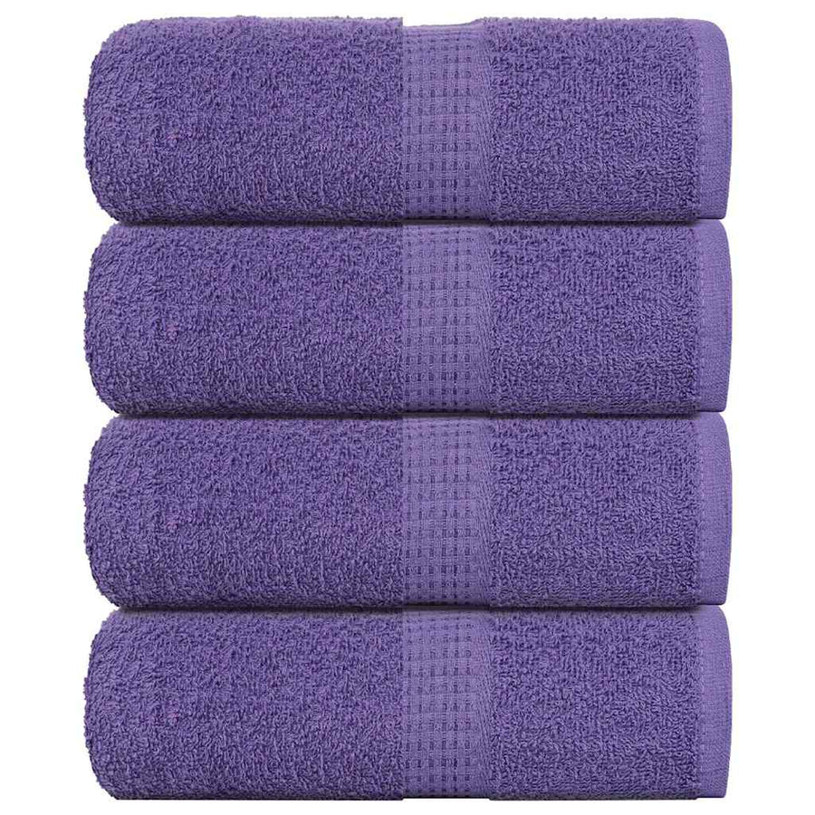 Zeepdoekjes 4 st 30x30 cm 360 g/m² 100% katoen paars