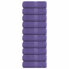 Washandjes 10 st 30x30 cm paars