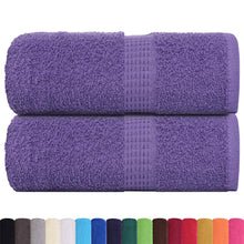 Gastendoekjes 2 st 30x50 cm 360 g/m² 100% katoen paars