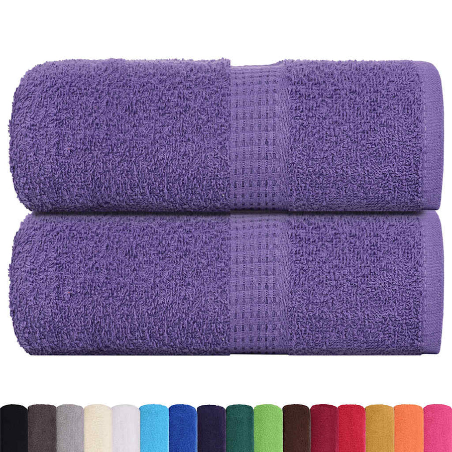 Gastendoekjes 2 st 30x50 cm 360 g/m² 100% katoen paars