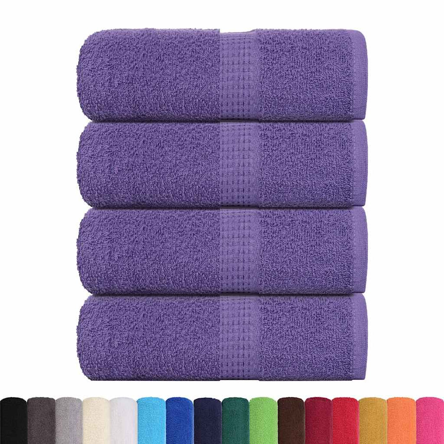 Gastendoekjes 4 st 30x50 cm 360 g/m² 100% katoen paars