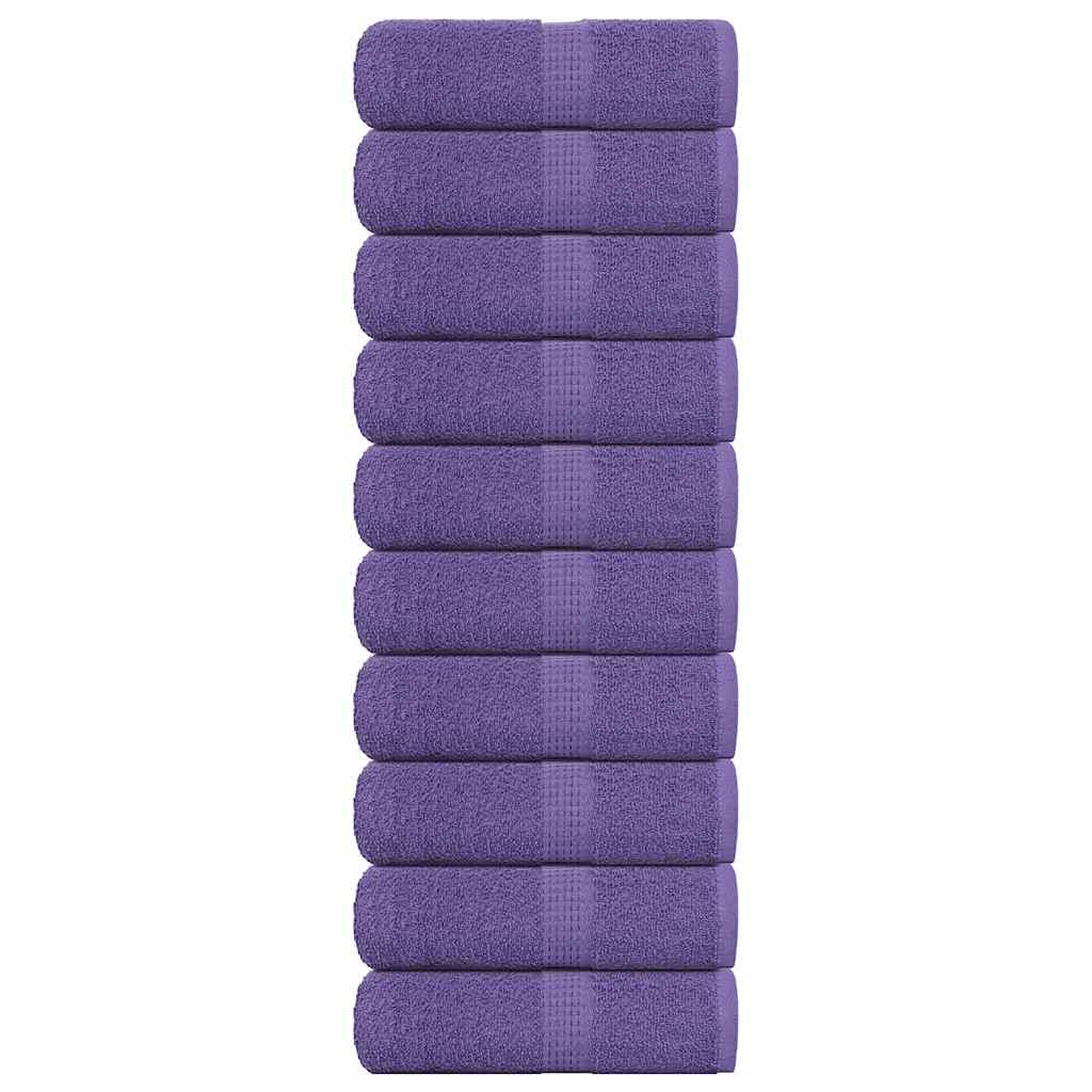 Gastendoekjes 10 st 30x50 cm 360 g/m² 100% katoen paars