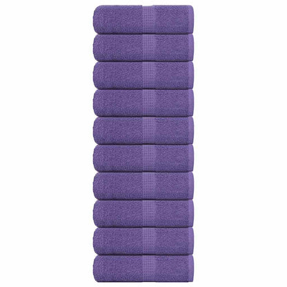 Gastendoekjes 10 st 30x50 cm 360 g/m² 100% katoen paars
