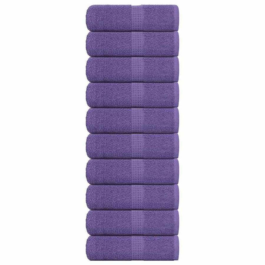 Gastendoekjes 10 st 30x50 cm 360 g/m² 100% katoen paars