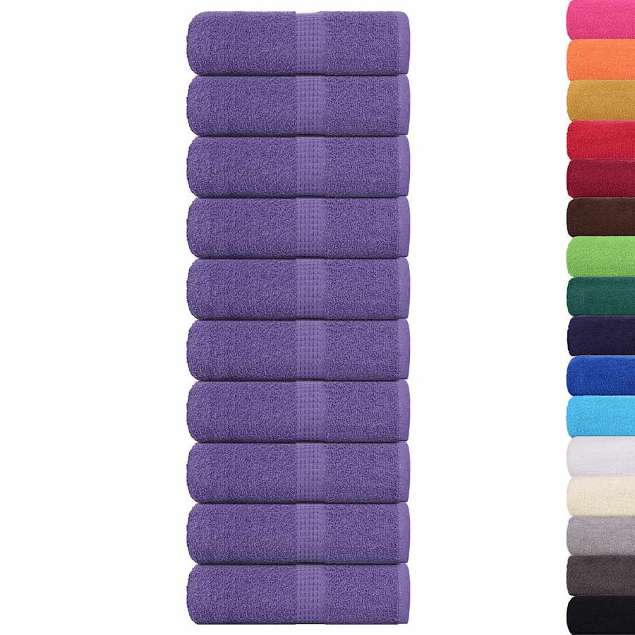 Gastendoekjes 10 st 30x50 cm 360 g/m² 100% katoen paars
