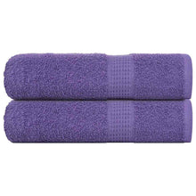 Handdoeken 2 st 50x100 cm 360 g/m² 100% katoen paars