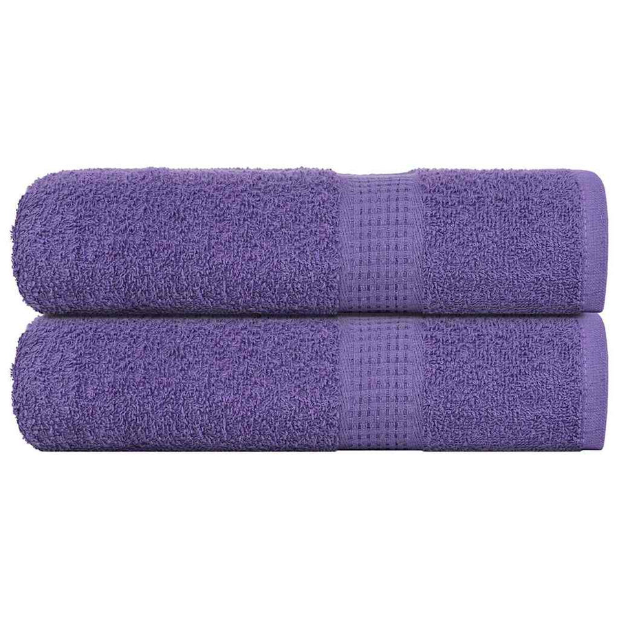 Handdoeken 2 st 50x100 cm 360 g/m² 100% katoen paars
