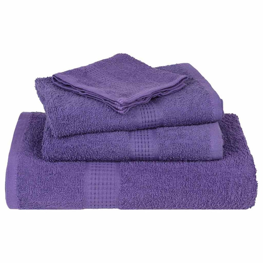 Douchehanddoeken 4 st 70x140 cm 360 g/m² 100% katoen paars