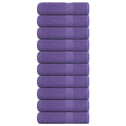 Douchehanddoeken 10 st 70x140 cm paars 360 g/m²