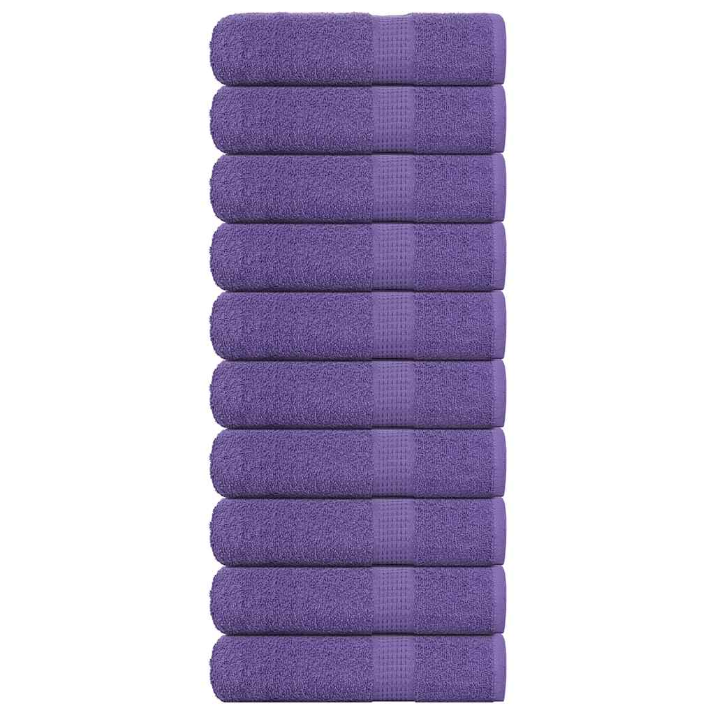 Badhanddoeken 10 st 100x150 cm 360 g/m² 100% katoen paars