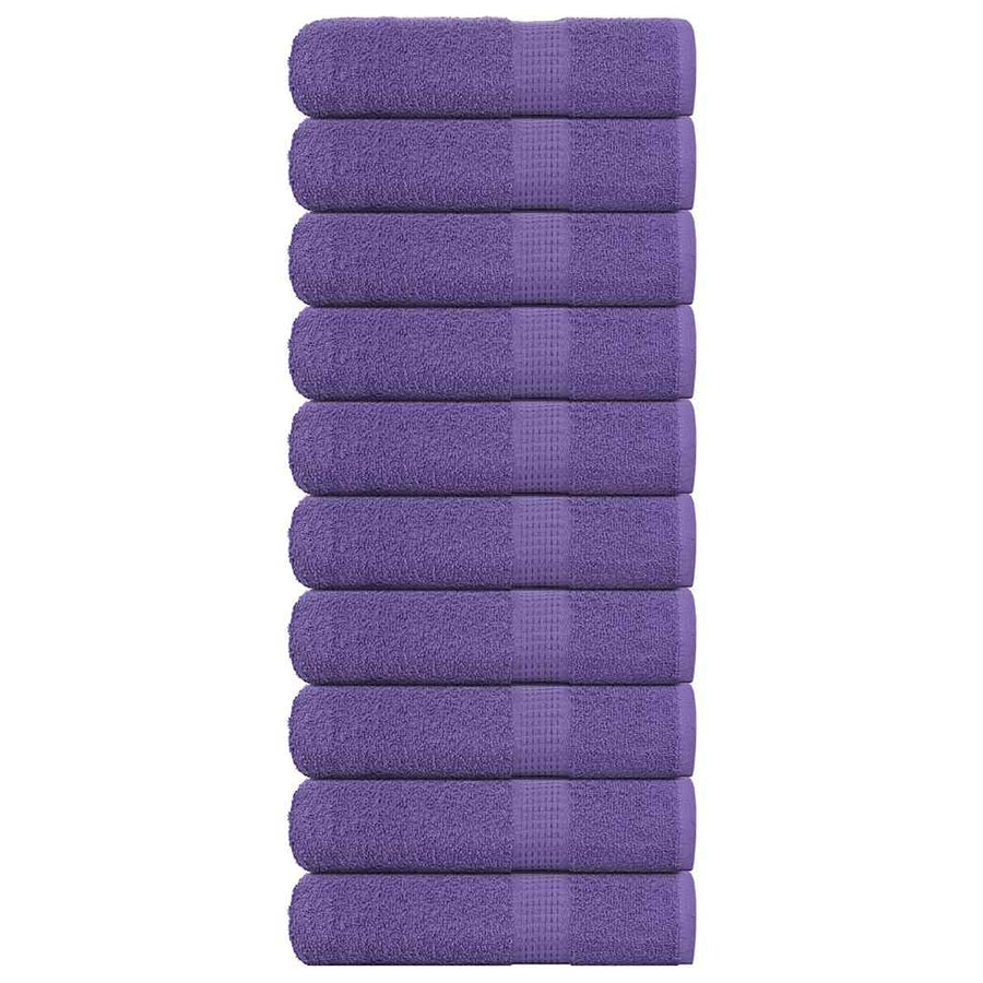Badhanddoeken 10 st 100x150 cm 360 g/m² 100% katoen paars
