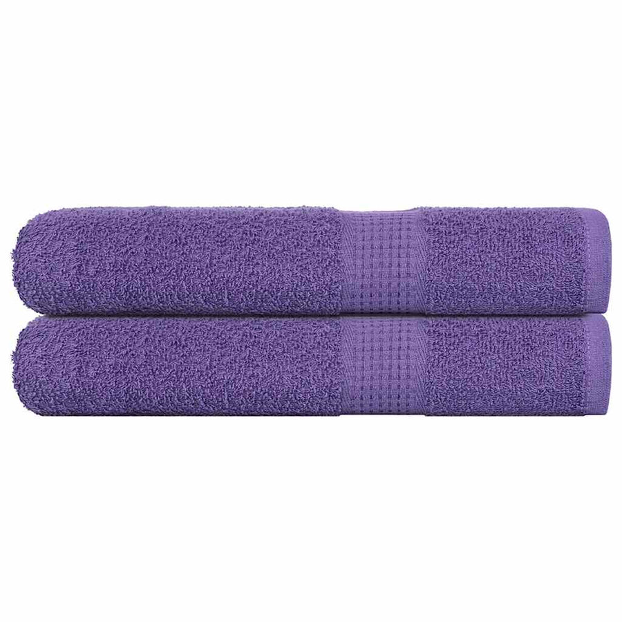 Saunahanddoeken 2 st 80x200 cm 360 g/m² 100% katoen paars