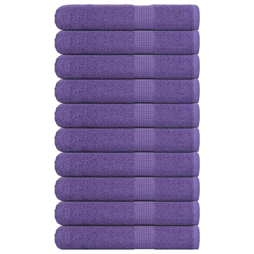 Saunahanddoeken 10 st 80x200 cm 360 g/m² 100% katoen paars
