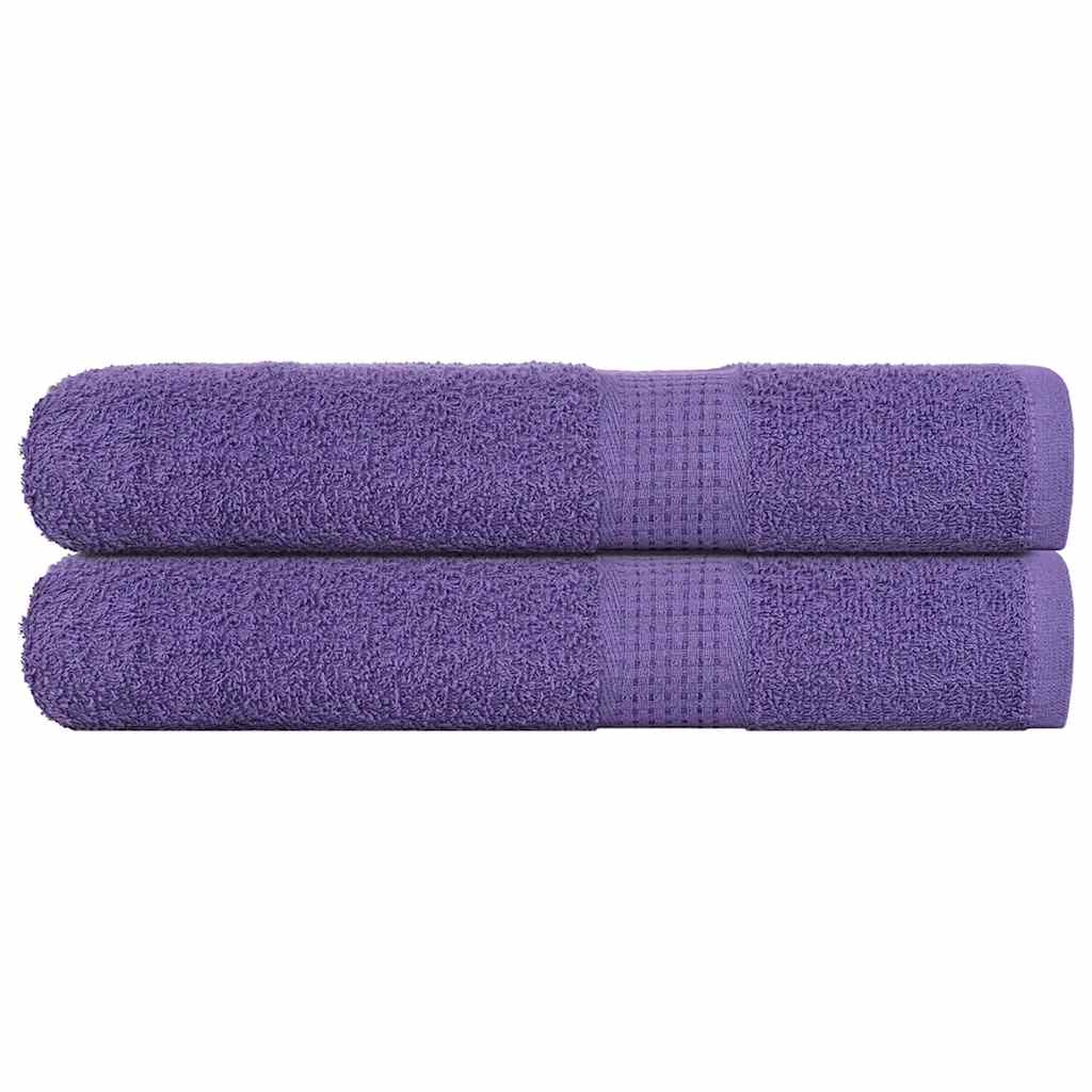 Handdoeken 2 st 100x200 cm 360 g/m² 100% katoen paars