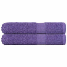 Handdoeken 2 st 100x200 cm 360 g/m² 100% katoen paars